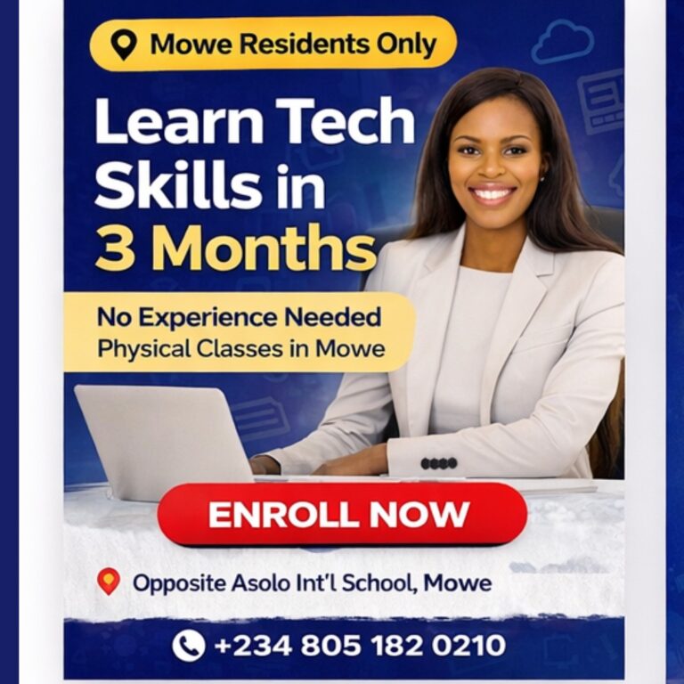 Are you in Mowe and ready to learn a high-income skill